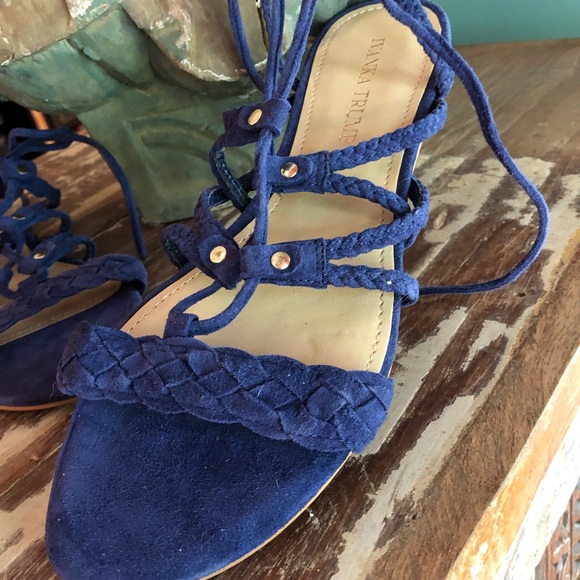 Ivanka Trump Lace Up Sandals NW size 38.5/ 8 1/2 - Picture 4 of 6